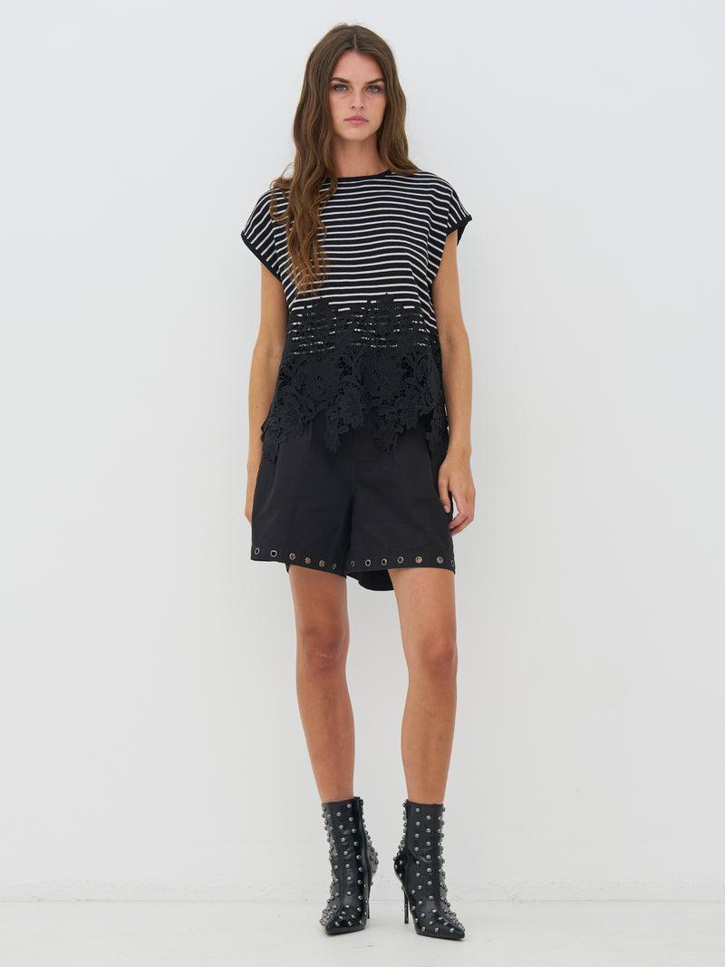 CECE Top - Black mix  N Denmark - INT.
