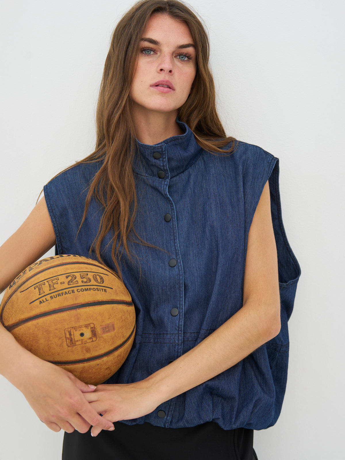 【極美品】シーエフシーエル ベスト FACADE VENTS VEST ネイビー CECIL Vest - Denim blue – NÜ Denmark - INT.