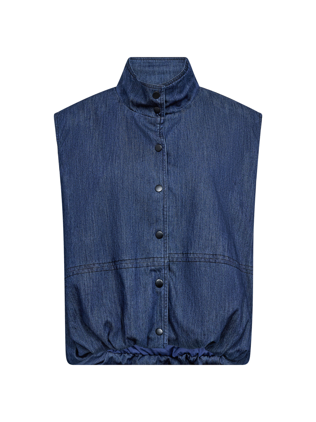 CECIL Vest - Denim blue – NÜ Denmark - INT.