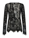 NÜ CHARLOTTE Lace top Blouses Black