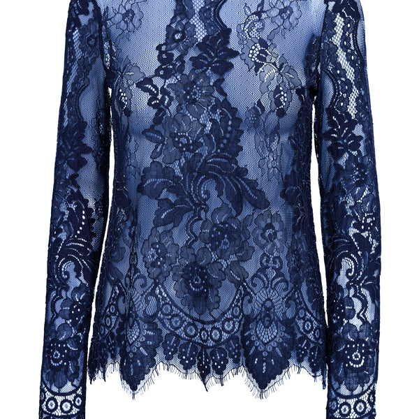 Essie Lace Blouse - Navy – NÜ Denmark - INT.