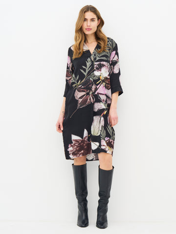 NÜ CILJE tunic dress Dresses 640 Burgundy mix