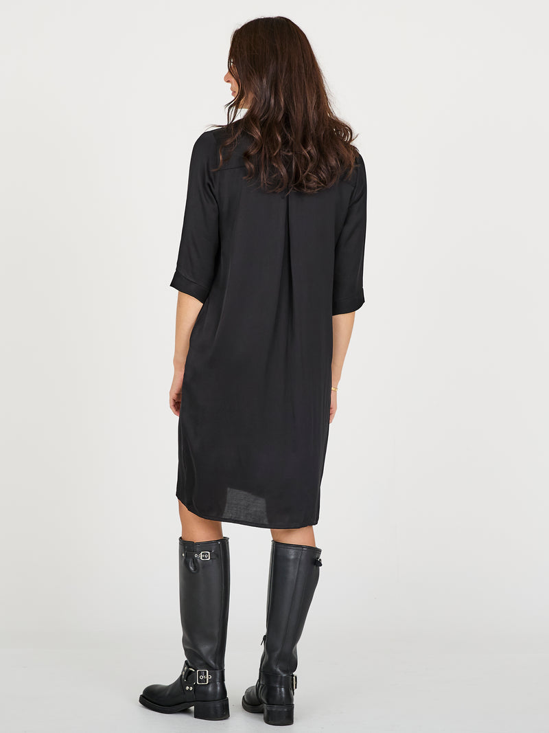 NÜ CILJE tunic dress solid Dresses Black