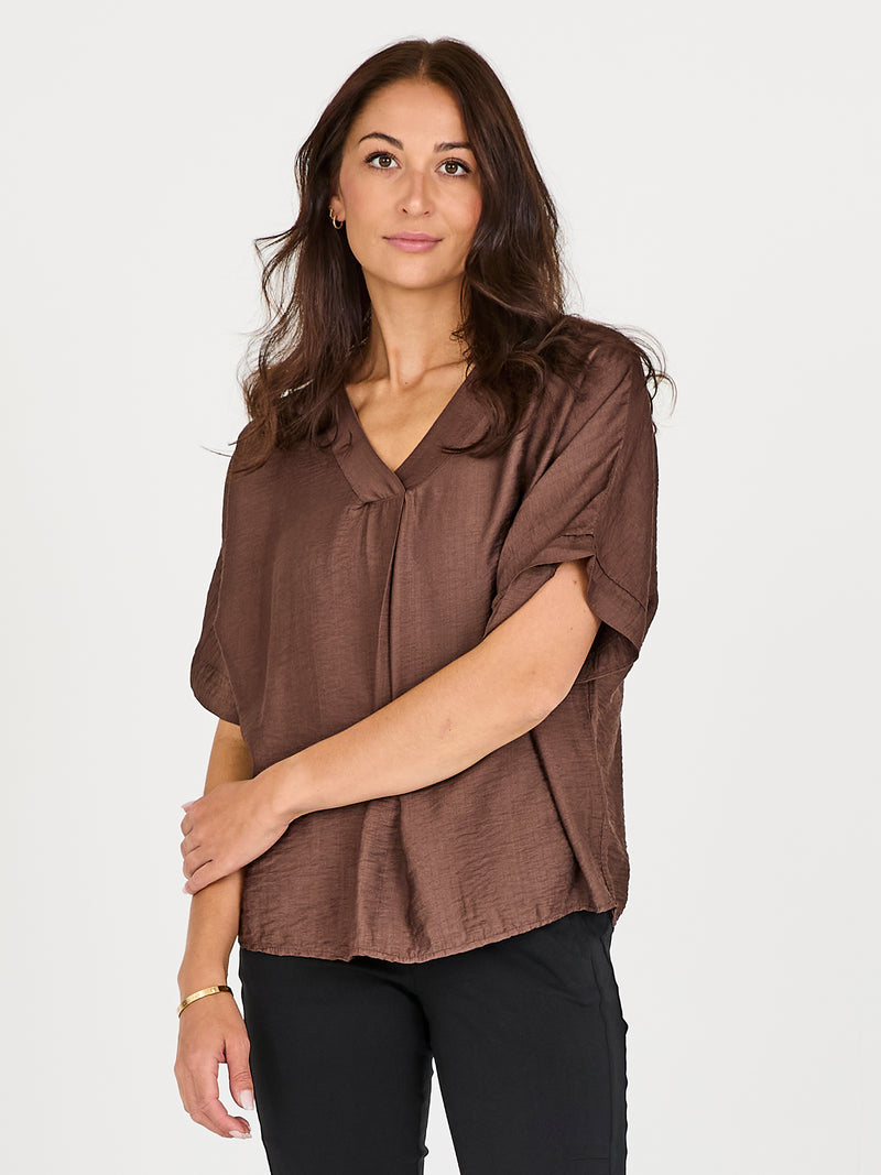 NÜ CINDA blouse Tops and T-shirts 289 Brown