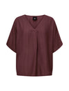 NÜ CINDA blouse Tops and T-shirts 640 Burgundy