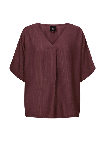 NÜ CINDA blouse Tops and T-shirts 640 Burgundy