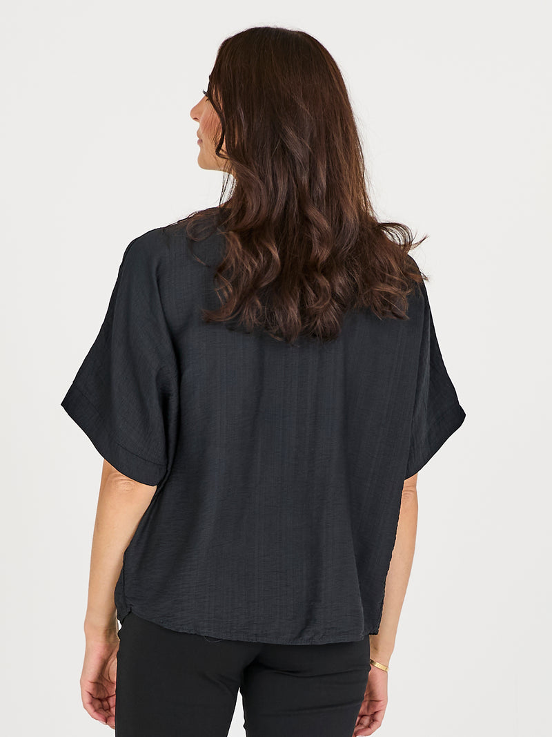 NÜ CINDA blouse Tops and T-shirts Black