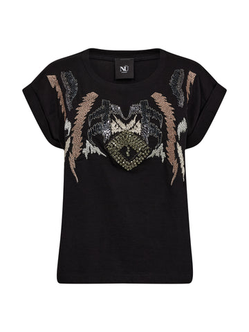 NÜ CLARISSA Tee Tops and T-shirts 590 Marsala mix