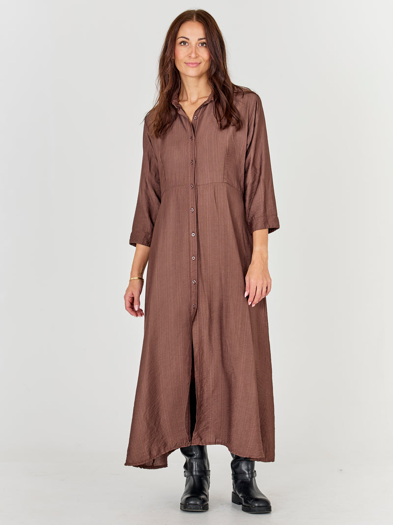 CAITLIN Long Dress - Brown – NÜ Denmark