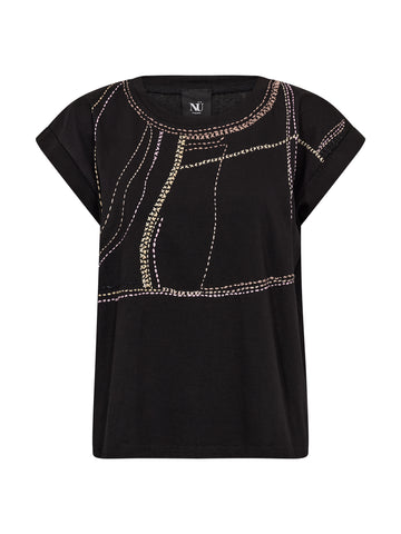 NÜ DACIA Tee Tops and T-shirts Black