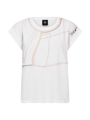 NÜ DACIA Tee Tops and T-shirts White