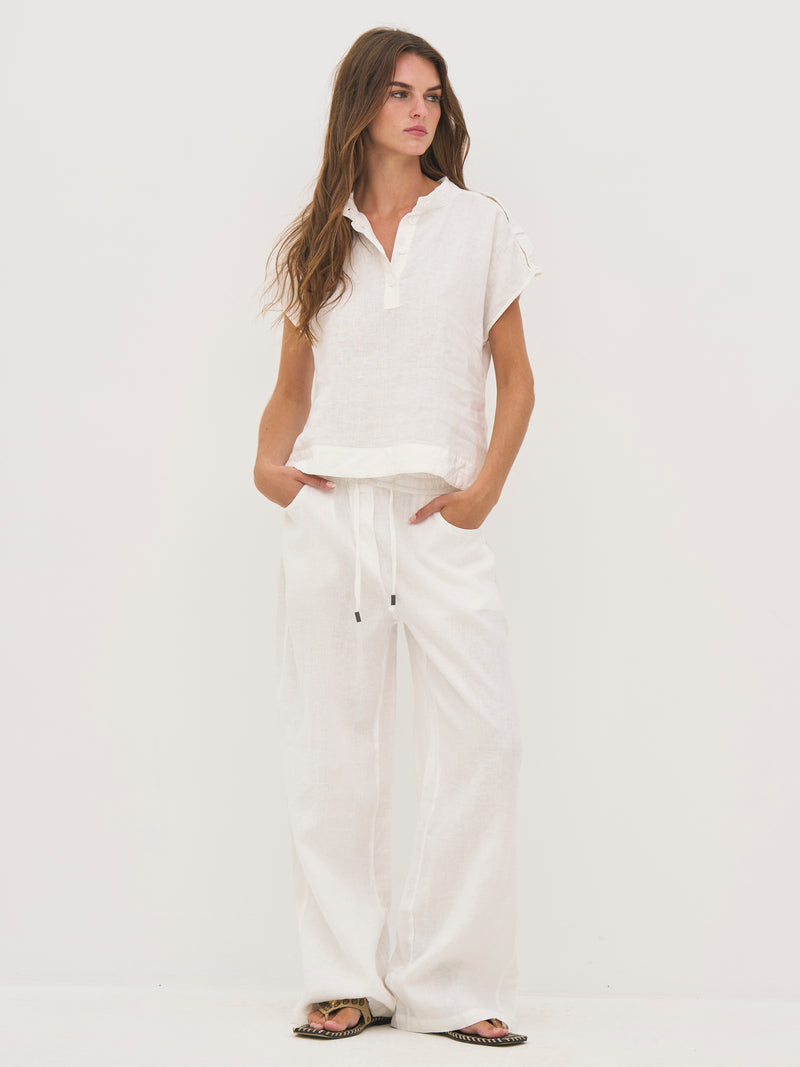DAI linen top - White – NÜ Denmark - INT.
