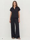 NÜ DAI linen top Tops and T-shirts Black