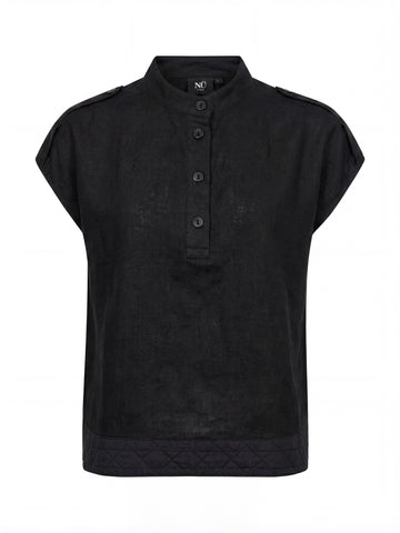 NÜ DAI linen top Tops and T-shirts Black