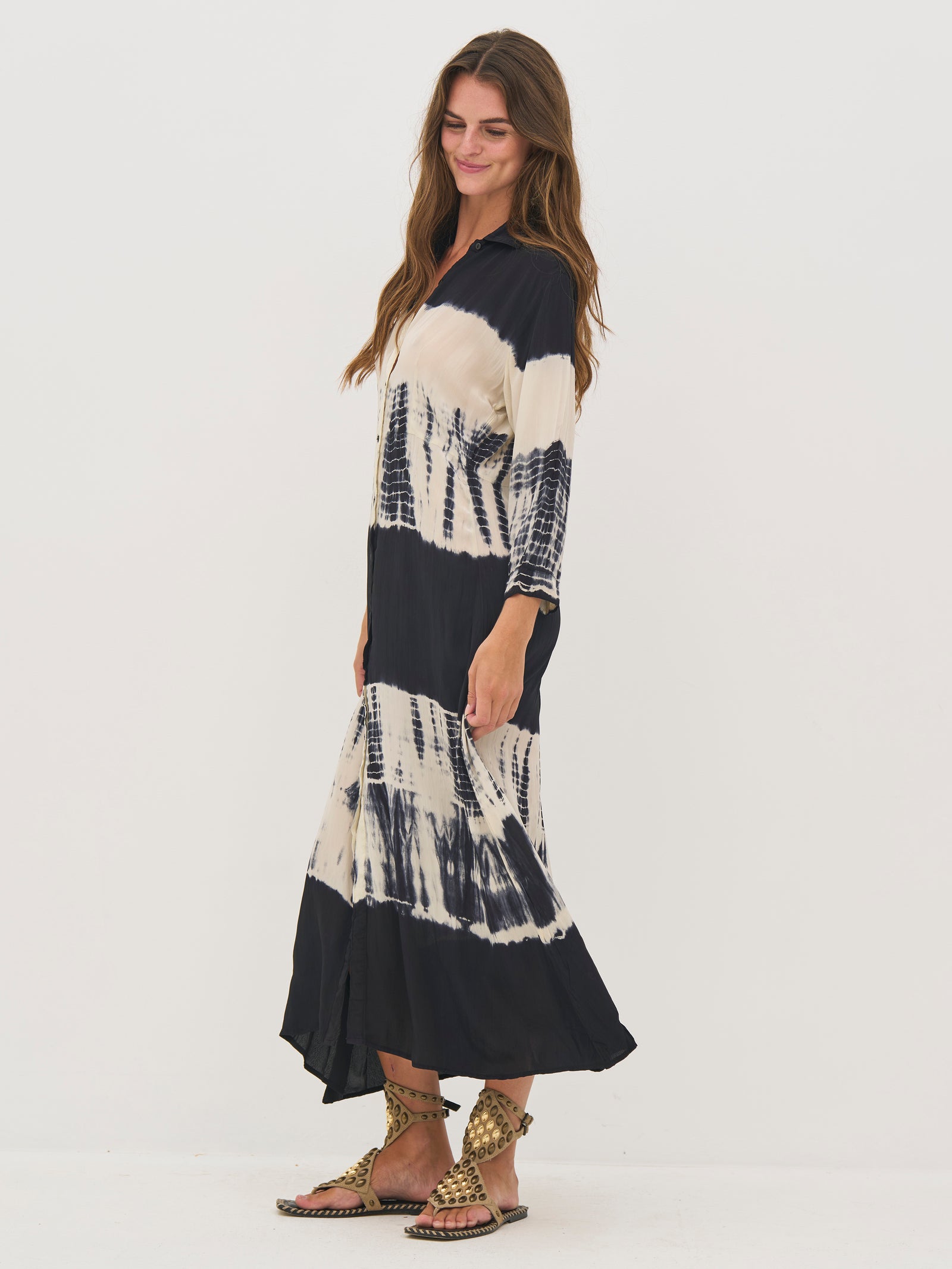 nbd dana midi dress DANA Dress - Black mix – NÜ Denmark