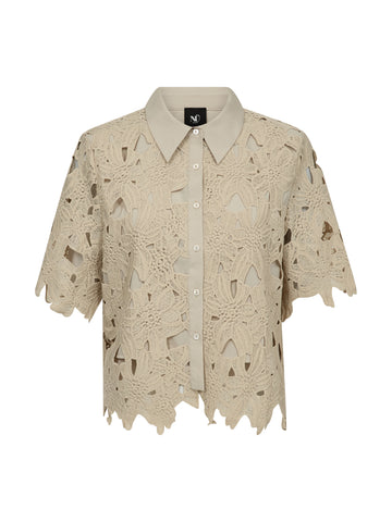 NÜ DECIA Lace Shirt Shirts 112 Bone