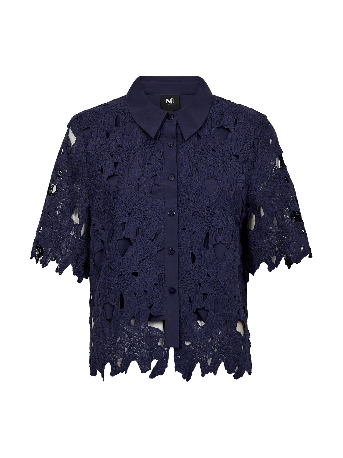 DECIA Lace Shirt - Navy – NÜ Denmark - INT