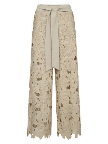 NÜ DECIA Lace Trousers Trousers 112 Bone