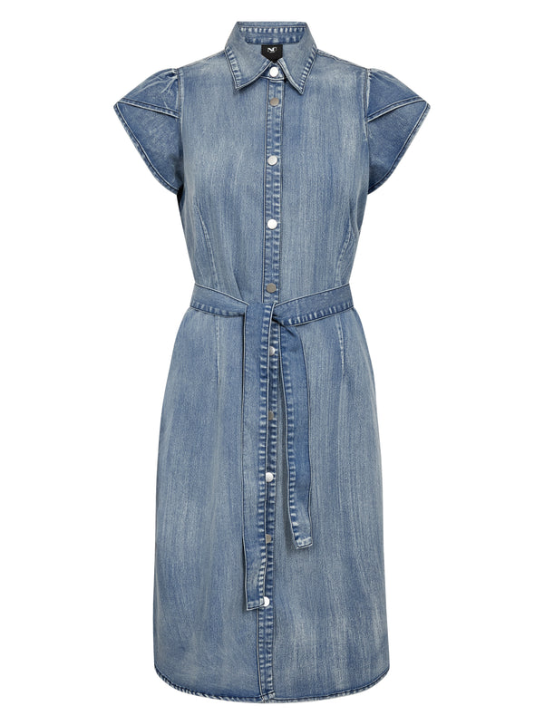 knee length dresses for ladies Ada Tencel Denim Dress – This is Unfolded main image 1