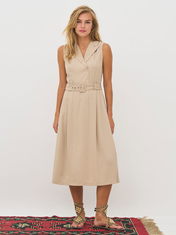 belt dresses for ladies DEVIN Dress - Seasand – NÜ Denmark dress with belt on waist