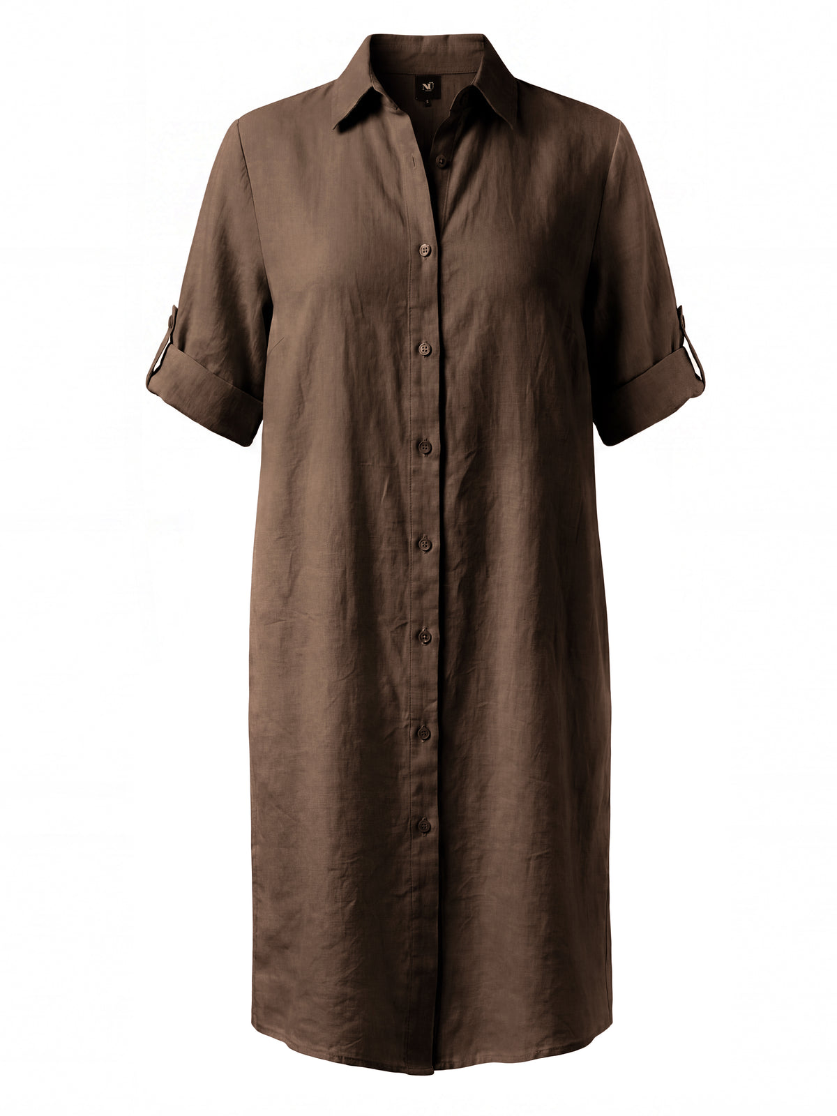 DORIS linen dress - Brown – NÜ Denmark