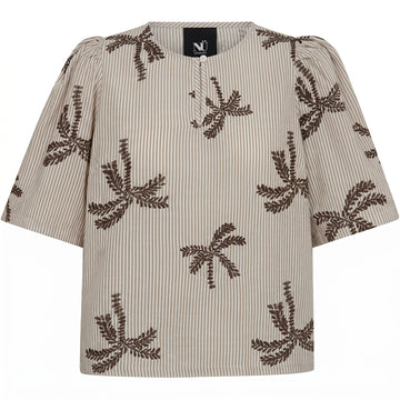 NÜ Diga Top Tops and T-shirts 288 Brown Stripe