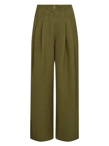 NÜ EDITH High Waist Trousers Trousers 346 Moss