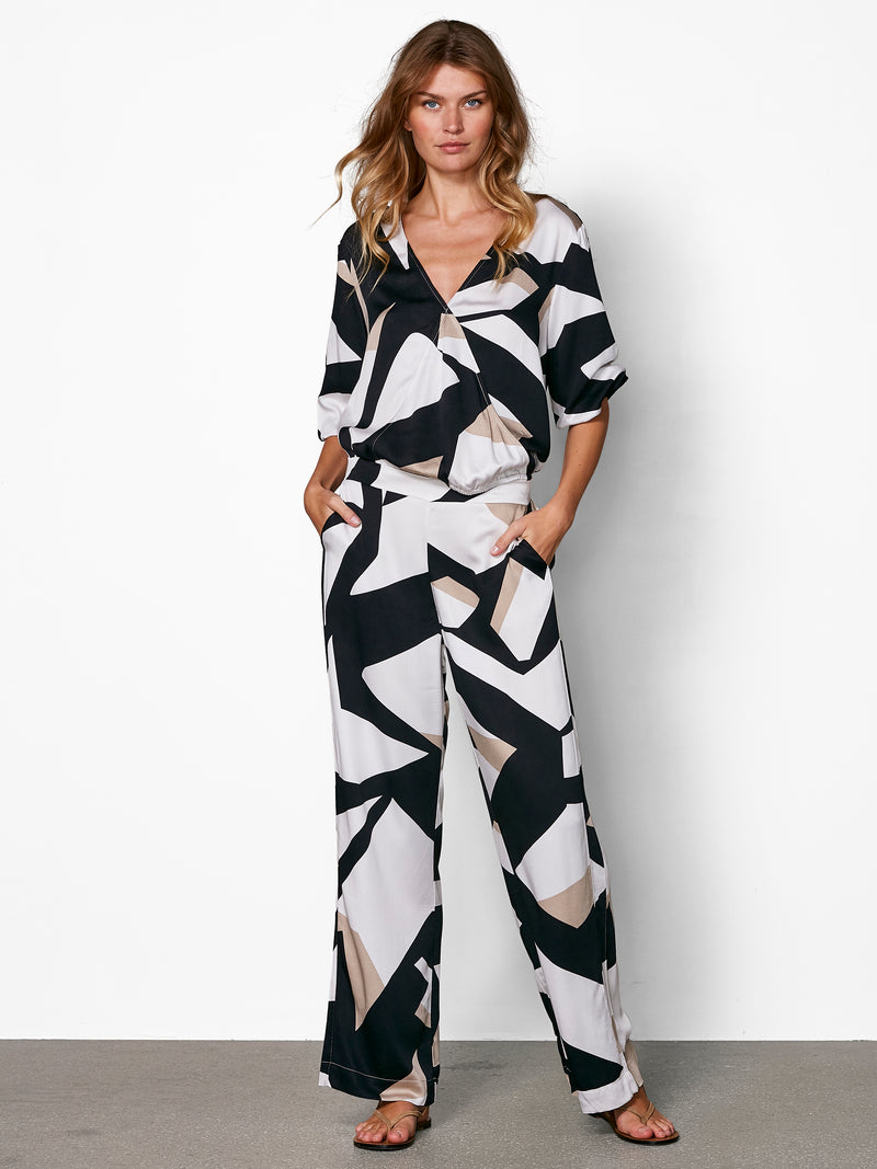 NÜ ELINA ZOE trousers Trousers Black mix