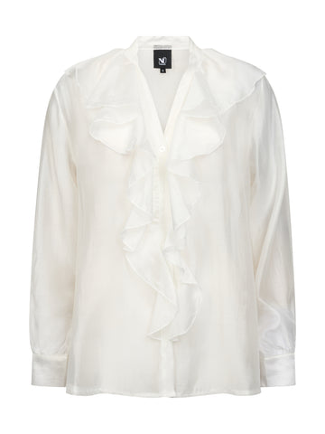 NÜ ELLY Shirt frill Shirts 110 Creme