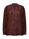 NÜ ELLY Shirt frill Shirts 640 Burgundy