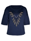 NÜ ERIN Tee Tops and T-shirts 476 Navy