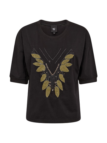 NÜ ERIN Tee Tops and T-shirts Black