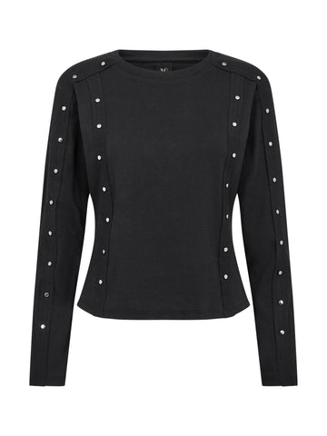 NÜ ERIN Tee Long Sleeve Tops and T-shirts Black