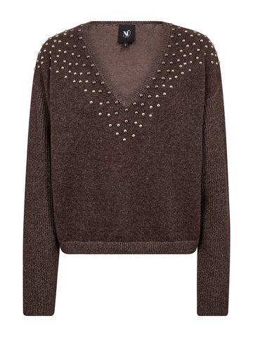 NÜ EUGENIA Blouse Knit Knit 289 Brown Mix