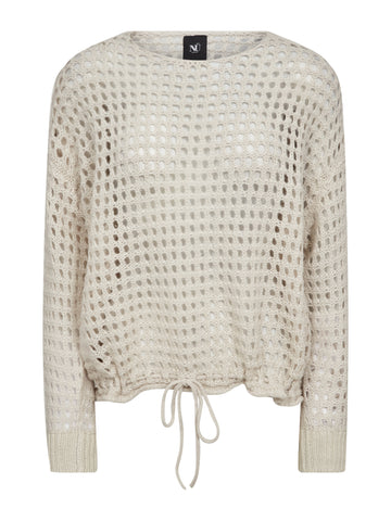 NÜ EVALINA Blouse Knit Blouses 112 Bone