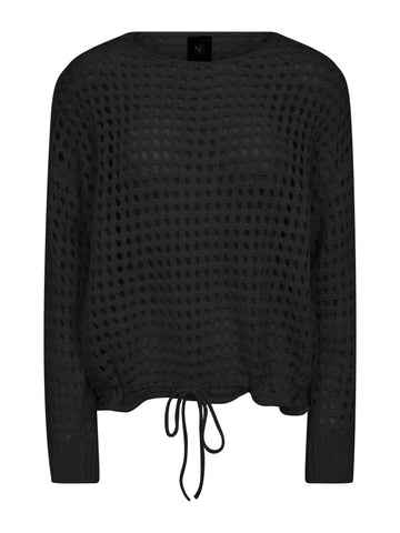 NÜ EVALINA Blouse Knit Blouses Black