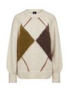NÜ EVA Blouse Knit Knit 201 Caramel Mix