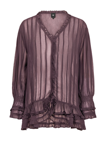 NÜ FELINE Blouse Blouses 630 Plum