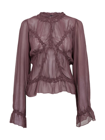 NÜ FELINE blouse Blouses 630 Plum