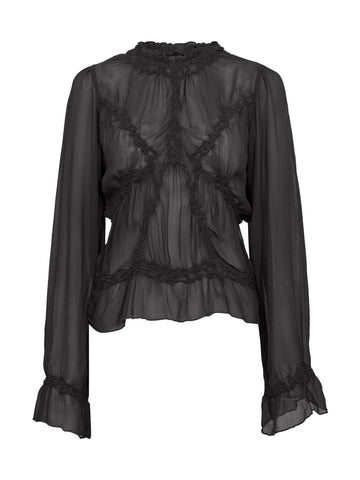 NÜ FELINE blouse Blouses Black