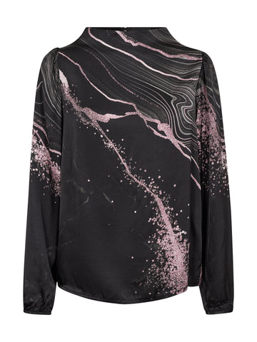 NÜ FIA blouse Blouses Black mix