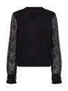 NÜ FIE blouse knit Knit Black