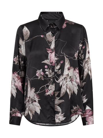 NÜ FLEUR blouse Shirts Black mix