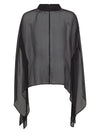 NÜ FRANKIE poncho Ponchos Black