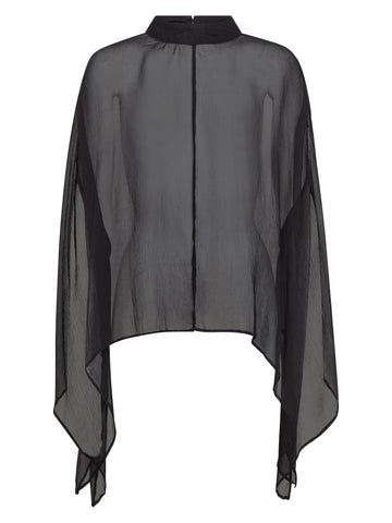 NÜ FRANKIE poncho Ponchos Black