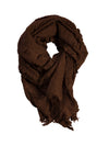 NÜ HOPE Large multi scarf Scarfs 224 Dark Brown