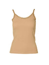 NÜ LUNA top with lace straps Tops and T-shirts 220 Camel