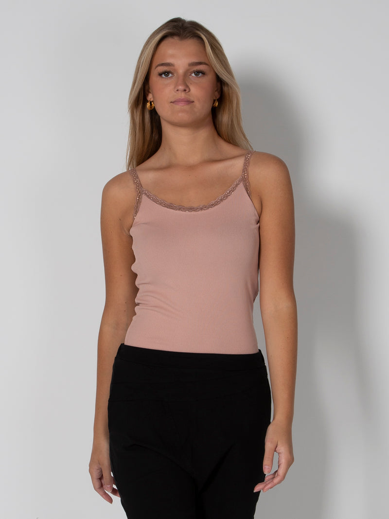 NÜ LUNA top with lace straps Tops and T-shirts 603 Ash Rose