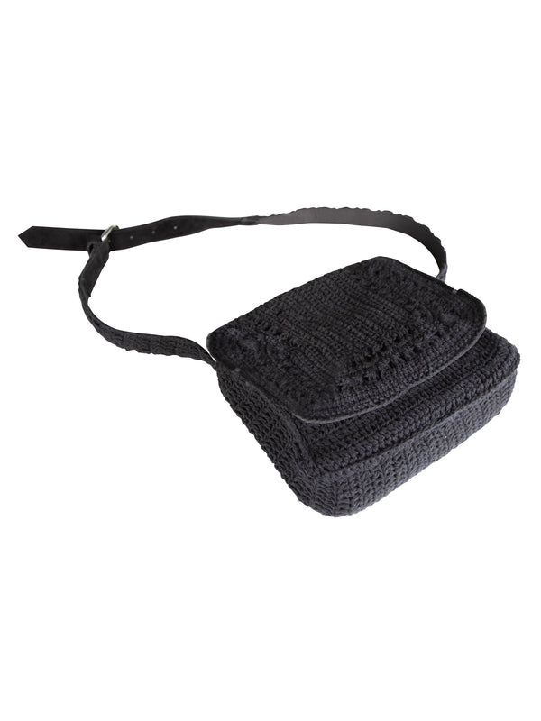 NÜ MIRLI crochet belt bag Bags Black