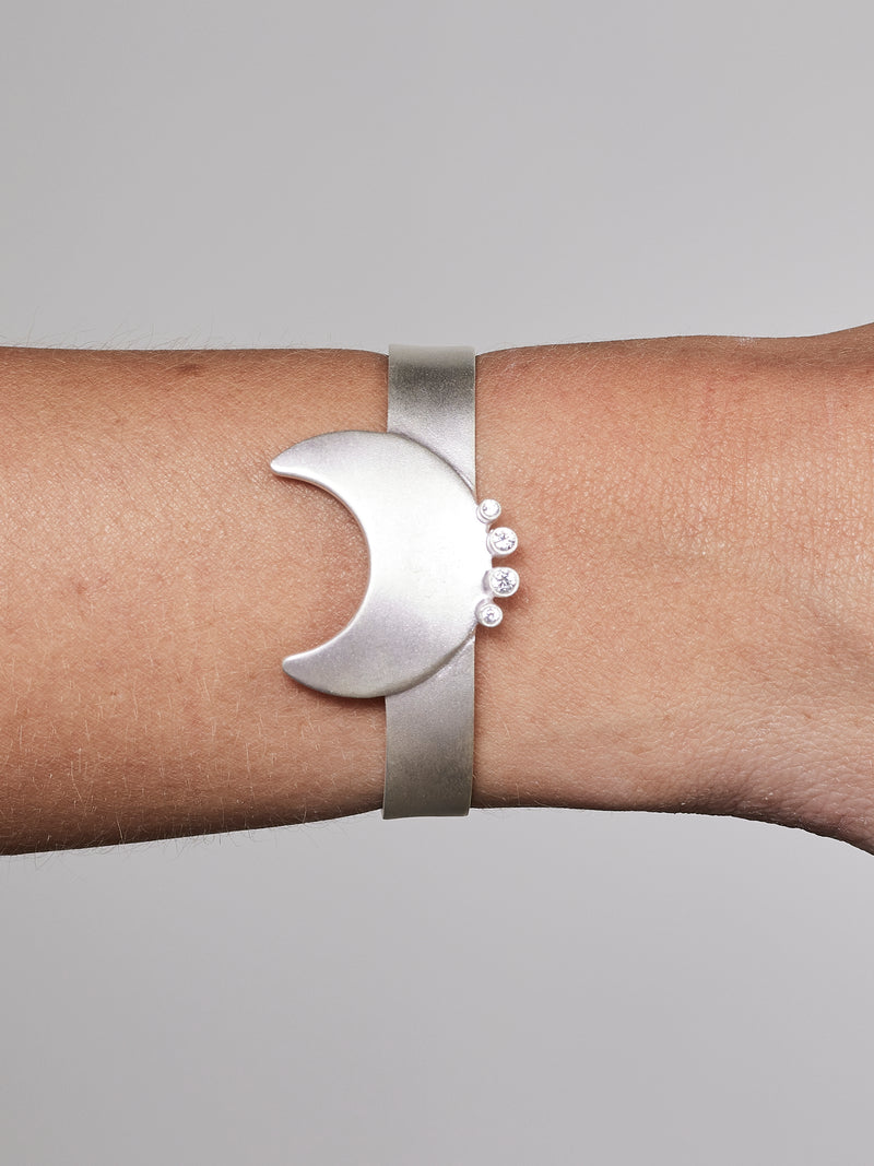 NÜ Moons No. 1 Bangle Jewellery 022 Silver